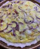 Tarta de cebolla, parmesano y panceta