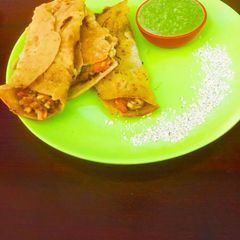 A picture of Carbohydrates Protein Rich Oats—Wheat  masala Dosa.
