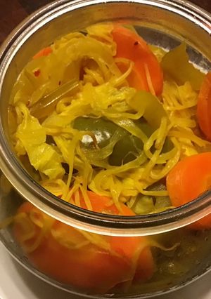 A picture of California Farm Fresh Turmeric Sweet Sour Salad.