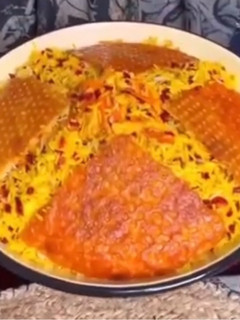 عکسی از دستور پلو هویج