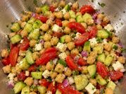 A picture of chickpeas -tomato