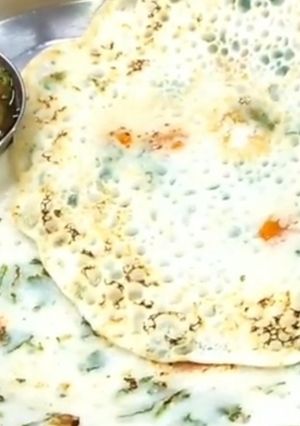 A picture of Chawal ka chilla.
