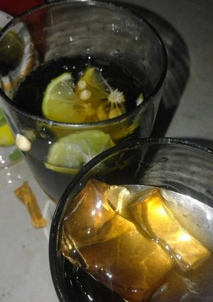 Foto resep lemon tea jelly teh
