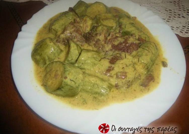 Recipe of Ultimate Lamb with baby courgettes, in an egg-lemon sauce