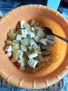 Foto resep Sayur tumis pepaya muda+tahu