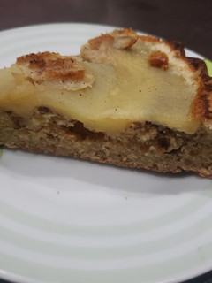 Una foto de Torta de manzana y canela low carb