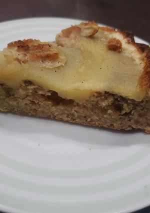 Una foto de Torta de manzana y canela low carb