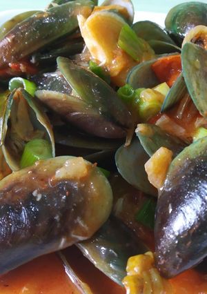 Foto resep Kerang hijau asam pedas
