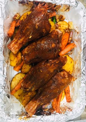 A picture of Baked Lamb.
