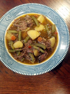 A picture of Leftover Pot roast Stew.