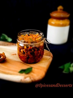 A picture of Instant Raw Mango Pickle Kerala Style.