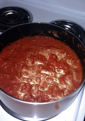 A picture of KCs Spaghetti Sauce.