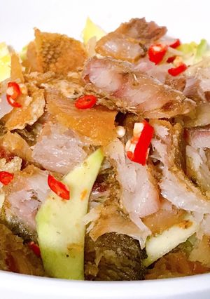 Hình của món Gỏi Xoài Non Khô Cá Sặc.