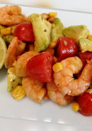 A picture of Warm, Mexican style salad.