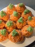 Rice Krispy treats - pumpkins and zombies #halloween