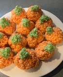 Rice Krispy treats - pumpkins and zombies #halloween