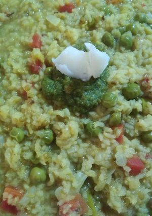 A picture of Masaledar vegetables khichdi.