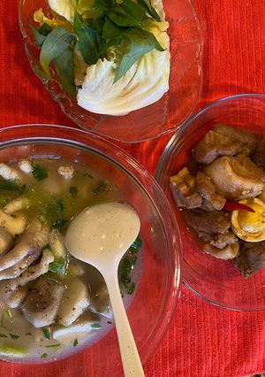 Hình của món Cơm chiều 2 món.