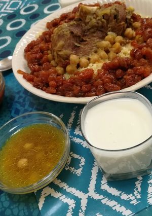 صورة لوصفة كسكس الحلو المالح