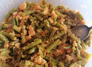 Foto principal de Judías verdes con gambas (Thermomix)