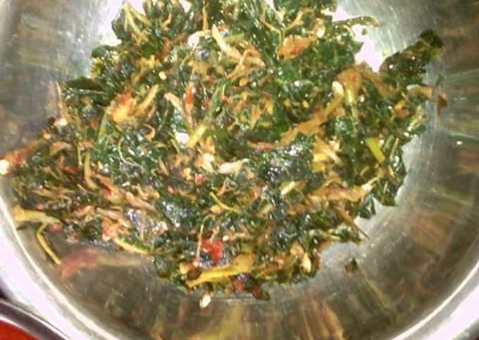 Resep Tumis daun pepaya teri Anti Gagal