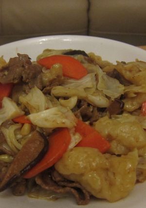 維力炸醬炒麵疙瘩 的食譜成品照片