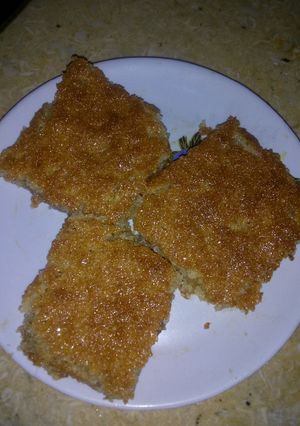 صورة لوصفة بسبوسة