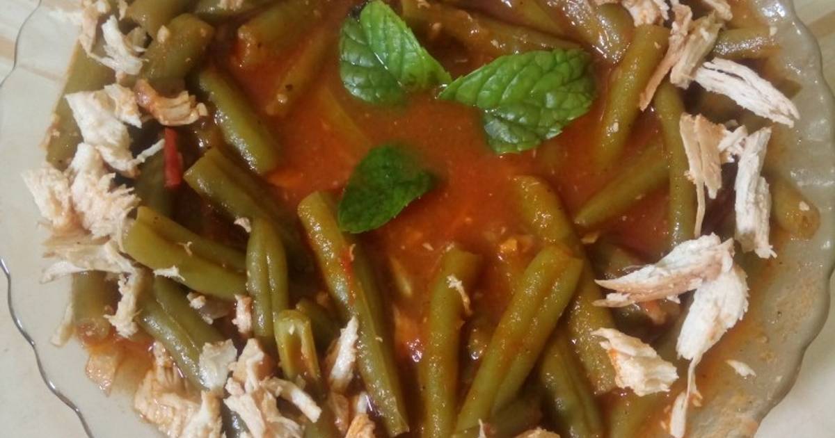 طريقة عمل لوبيا خضراء (ماشطو) على اصولها بطريقة سهلة وسريعة من saida ...