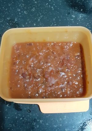 A picture of Red kidney beans / Rajma.