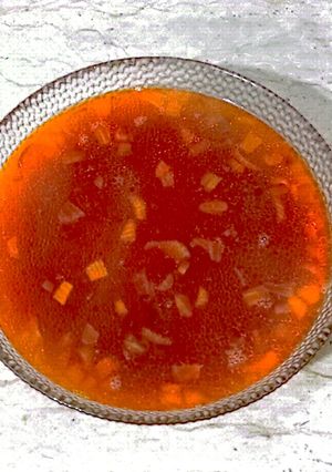 صورة لوصفة شوربة شعيرية تركي 😋