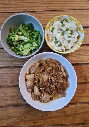 A picture of Stir fry pork belly - Japanese style.