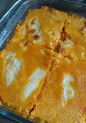 Una foto de Suffle de zapallo/calabaza