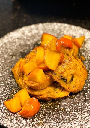 Foto resep Cinammon edgy bread stewed apple/ roti toast cinnamon dengan apel