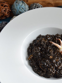 Una foto de Risotto nero