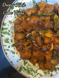 Foto resep Oseng Kikil Cabe Hijau
