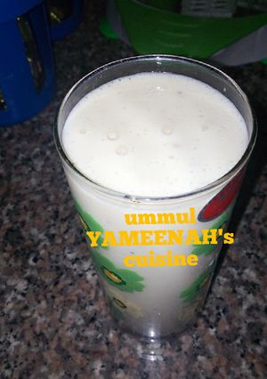 A picture of Banana milk shake.