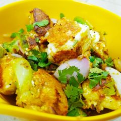 Shallow Fried Paneer Cubes A picture of Shallow Fried Paneer Cubes.