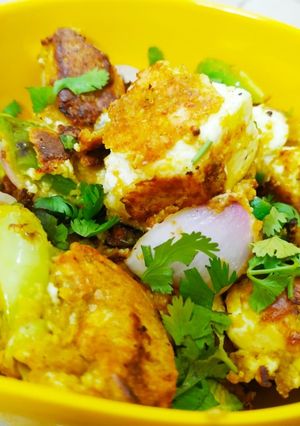 A picture of Shallow Fried Paneer Cubes.