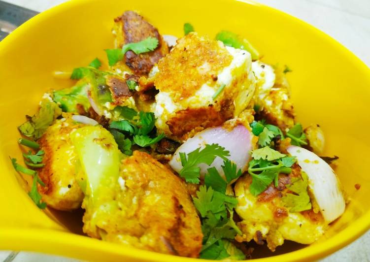 Shallow Fried Paneer Cubes