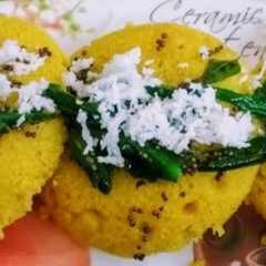 বেসন ইডলি ধোকলা (Besan Idli dhokla recipe in Bengali)-レシピのメイン写真