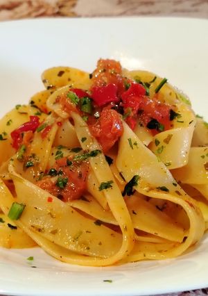 Foto di Tagliatelle con Pomodorini Freschi