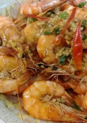 蒜頭奶油蝦 的食譜成品照片