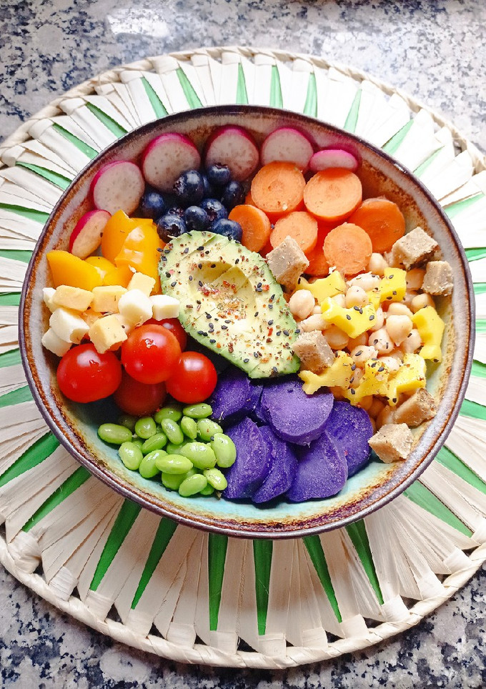 Una foto de Pokebowl arcoíris 🌈🥗
