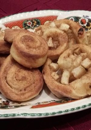 Una foto de Arrolladitos de canela (Cinnnamon rolls)