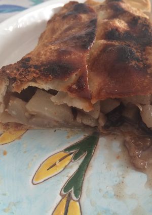 Una foto de Strudel de pera veloz