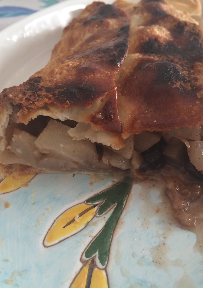 Una foto de Strudel de pera veloz