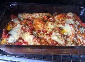 Una foto de Melanzane (berenjenas) alla parmigiana (light y apta celíacos)