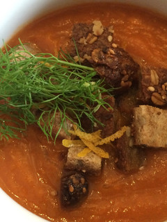 Una foto de Cocina para parejas: Crema de zanahoria e hinojo