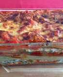 Lasaña de acelga y hongos sin salsa blanca