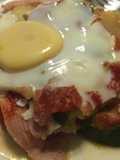 Colchón de verduras y jamón